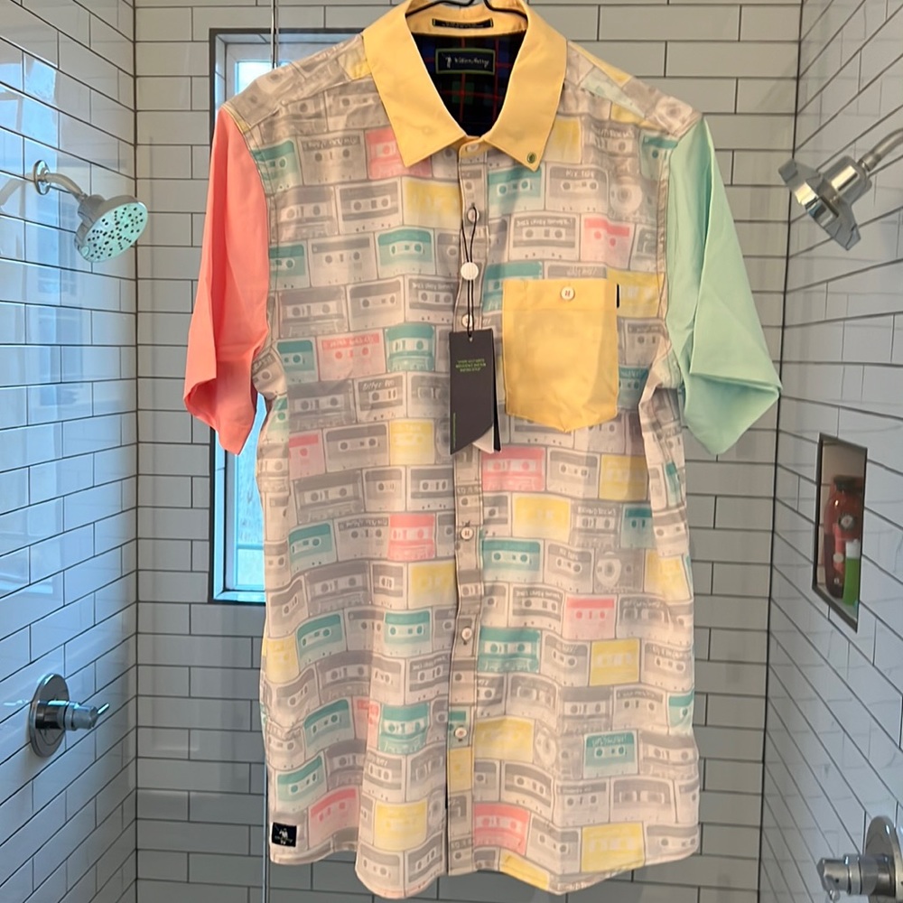 William Murray PARTY MIX BUTTON DOWN. M NWT